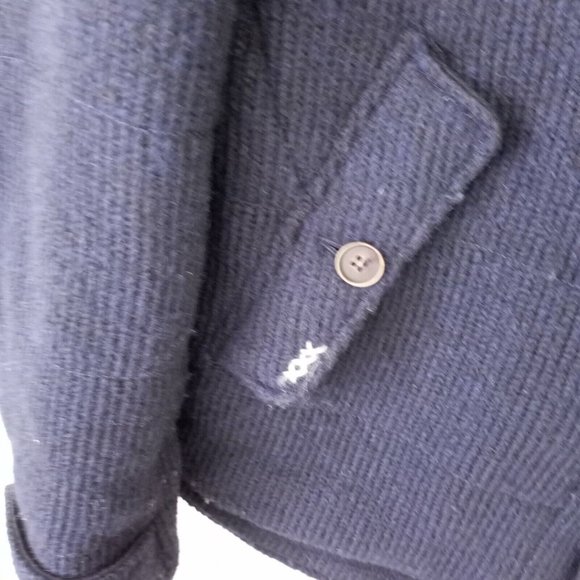 J.W TABACCHI. Mens Hooded Wool Jacket Navy Blue Size 54 MSRP $350 - Picture 2 of 9